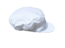 GORRO ESD BLANCO PARA MUJER CON VISERA CORTA